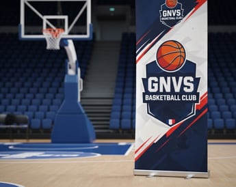 Roll up sur un terrain de basket