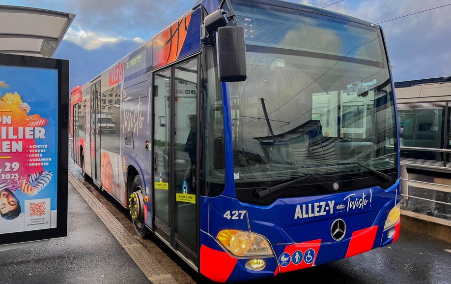 Covering navette événement sportif pour le Club de basket de Cean