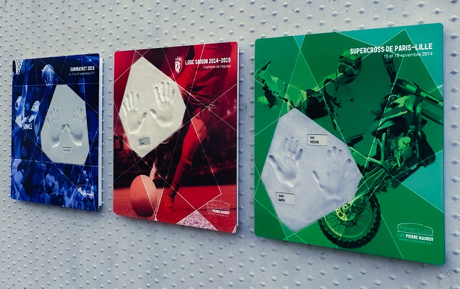 Affichage muséographique stade