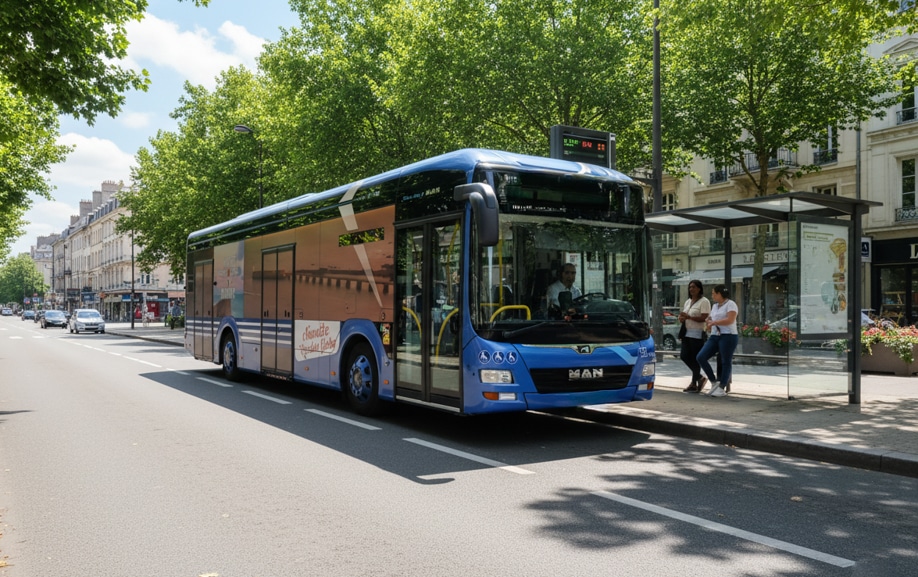 covering bus et navette sportive aux couleurs du Vendée Globe