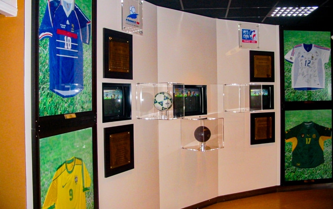 Muséographie sportive stade indoor