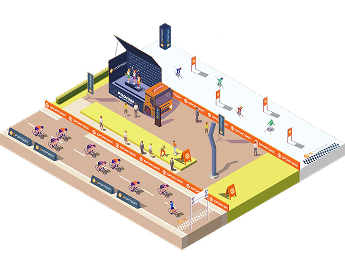Image d'illustration de la signalétique sportive outdoor