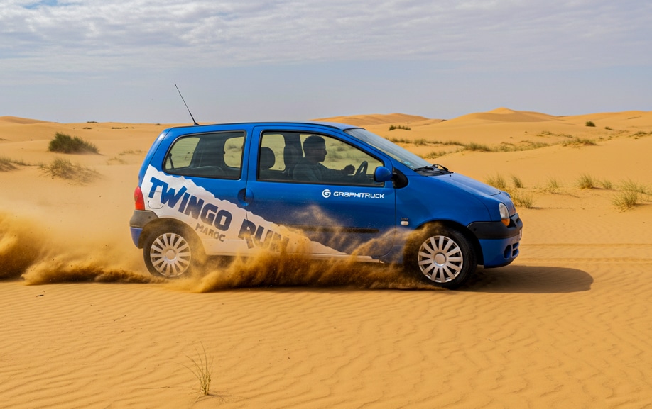 Covering événement course Sportsign dans le désert marocain