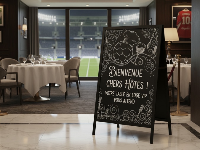 Illustration sur un chevalet sportif