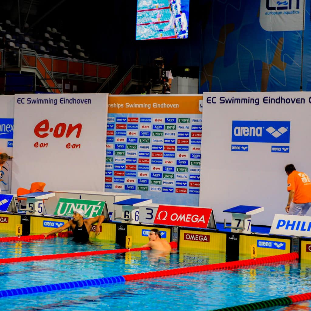 Mur interview sportif signé Sportsign