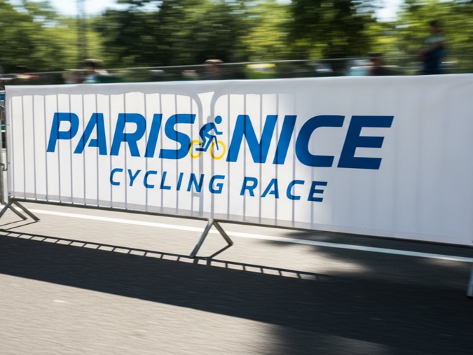 Chaussette de barrière vauban pour une course de vélo